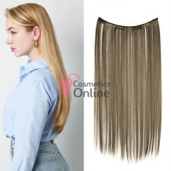 Extensie de par cu 4 Clips On delux simpla dreapta de 51 cm, Saten Mediu 39726